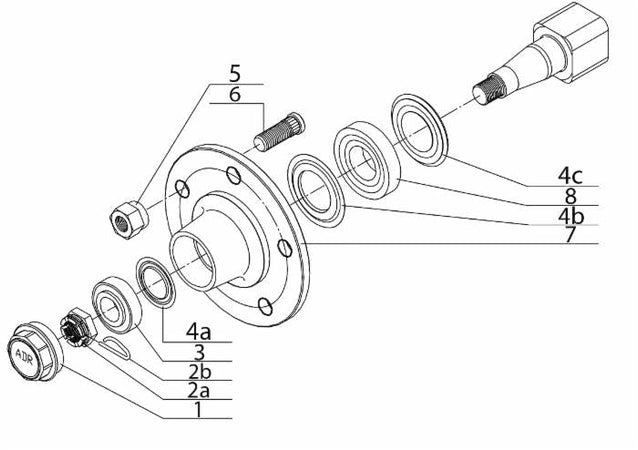 Colonnetta Adr per assali M16x1,5 in blister 10 pz