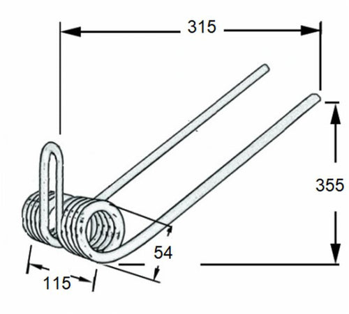 Dente Seminatrice Anteriore Gaspardo 16940091 Filo 8