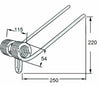 Dente Seminatrice Posteriore Gaspardo 18904190 Filo 8 confezione da 6 pezzi