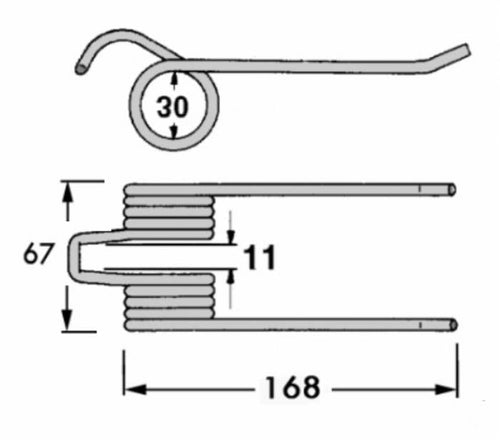 Dente Pick-Up Gallignani 8876521 Filo 5 L 168