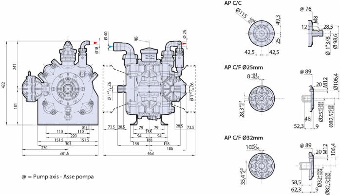 Pompa a membrana Annovi Reverberi AR160 20bar