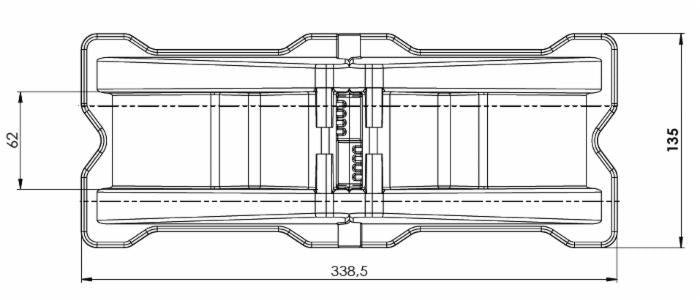 Angolare Regolabile Fasce Ancoraggio Max Larghezza 60mm confezione da 2 pezzi