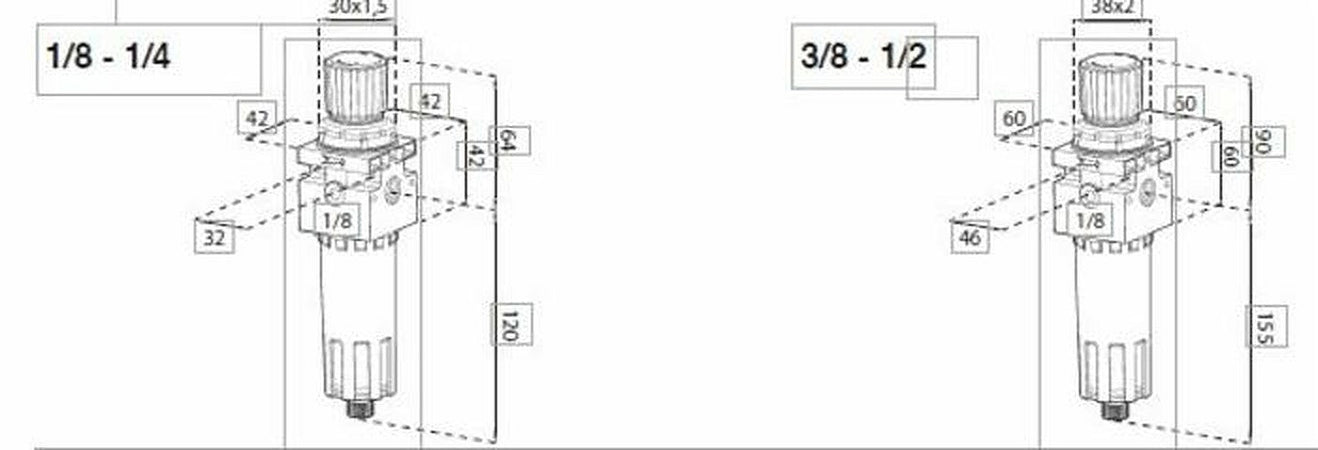 Filtro regolatore 1/4"