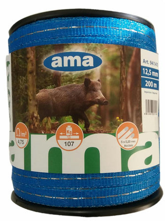 Banda elettrificata per cinghiali lunga 200m con 10 conduttori resistenza 190kg