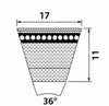 Cinghia trapezoidale dentata XPZ 1120