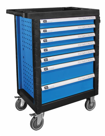 Carrello porta attrezzi professionale da officina Ama 7 cassetti 250 attrezzi assortiti