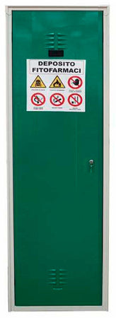 Armadio per fitosanitari a 1 anta 60x40x180cm