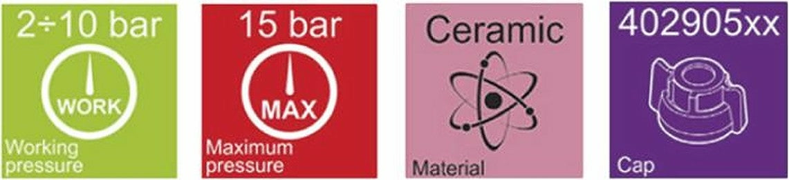 Ugelli a cono SHC 60° per nebulizzazione e sanificazione confezione da 3 pezzi