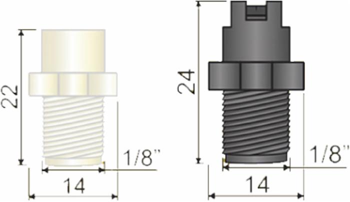 Ugelli Ventaglio FFT 110° Nebulizzazione Sanificazione confezione da 5 pezzi