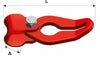 Gancio girevole fune-catena G80 per catena Ø 7/8mm lunghezza 140mm