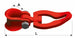 Gancio girevole fune-catena G80 per catena Ø 7/8mm lunghezza 200mm