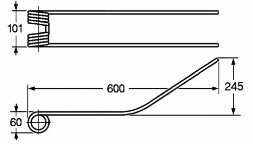 Dente giroandanatore adattabile Gaccagli filo 8,5