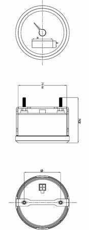 Contagiri e contaore 4000RPM 10-32V