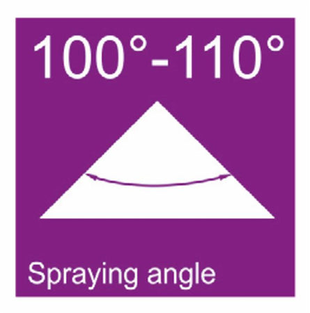 Ugello antideriva ad induzione d'aria viola in plastica confezione da 15 pezzi