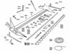Sezione rigata con finestra adattabile BCS 2466/3 e altri. 5pz (1)