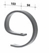 Rinforzo molla dritta 32x10/12mm adattabile Kongskilde ed Eva