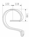Rinforzo per molla 60x12mm