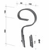 Molla flex diritta con vomere 32x10mm