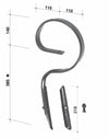 Molla flex Jackpot con vomere 32x12mm