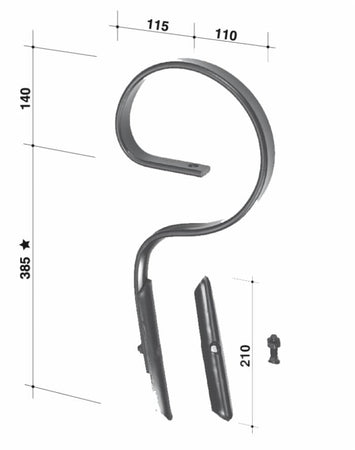 Molla flex Jackpot con vomere 32x12mm