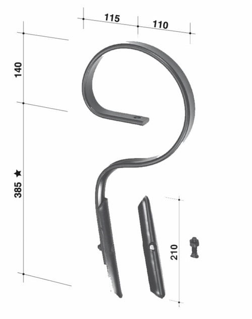 Molla flex Jackpot con vomere 32x12mm