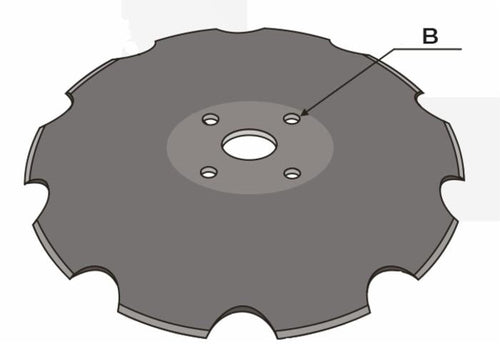 Disco frangizolle base piana Ø 560mm sp. 5mm