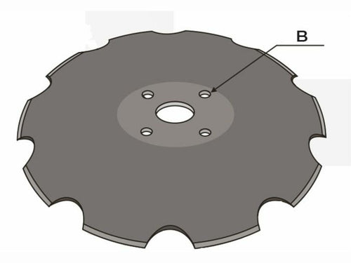Disco frangizolle base piana Ø 510mm sp. 5mm Confezione da 1pz