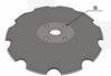 Disco frangizolle base piana Ø 560mm sp. 5mm
