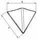Vomerina a saldare larghezza 270mm e lato obliquo 310mm