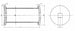 Distanziale 5C4012 foro quadro 33mm per frangizzolle