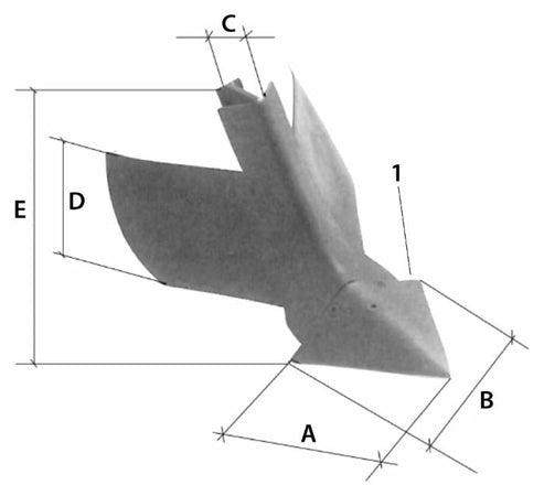 Assolcatore ad ali registrabili piccolo