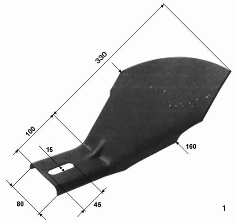 Raschietto per frangizolle sp. 6mm sx