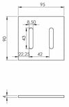 Raschietto per frangizolle adattabile Maschio sp. 4mm