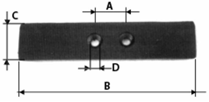 Vomerina per ripuntatore adattabile 70x20 Agrim