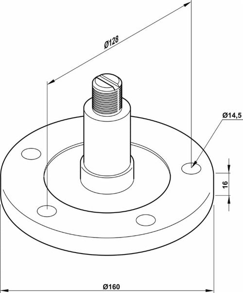 Flangia mozzo per disco 560 - 610 confezione da 5 pezzi