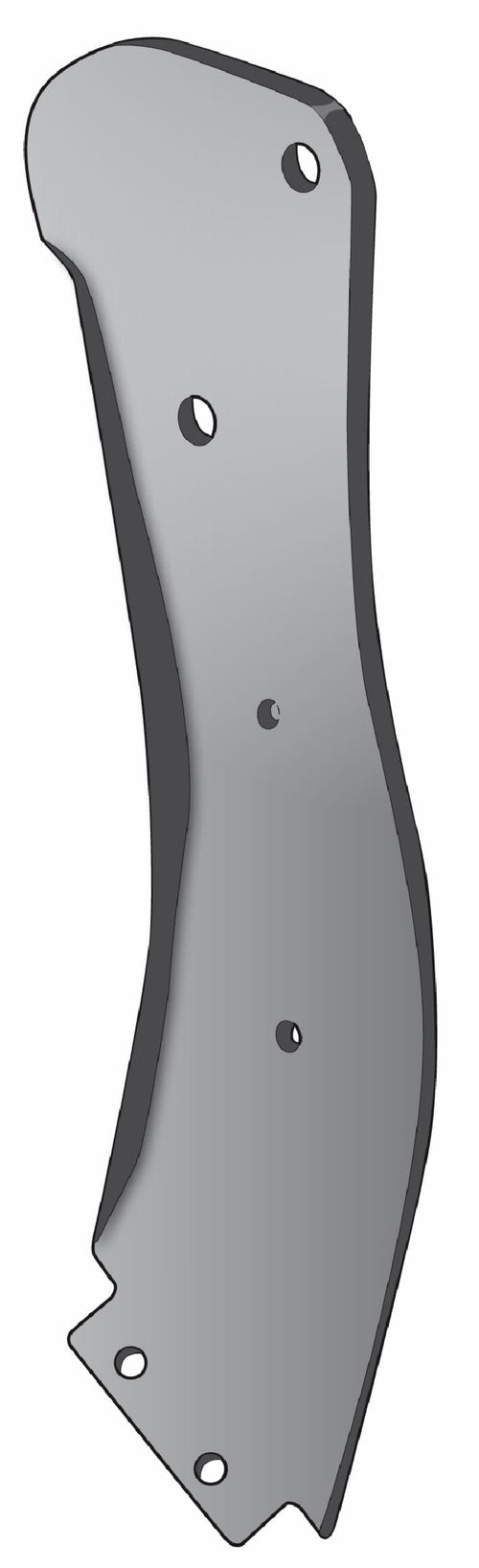 Ancora ripuntatore curva sinistra per copriancora 2 fori