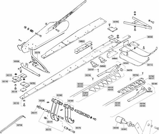 Dentiera 12 denti con testa tranciata lunghezza 1,75 mt adattabile a Gaspardo FB 940