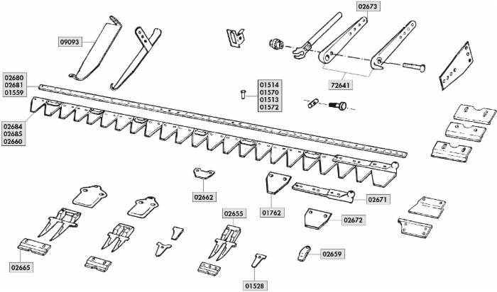Lama 20 sezioni lughezza 1,52 mt adattabile Gaspardo