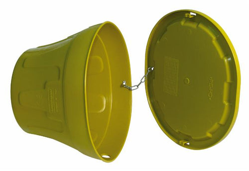 Controcuffia ovale completa di coperchio e catenella