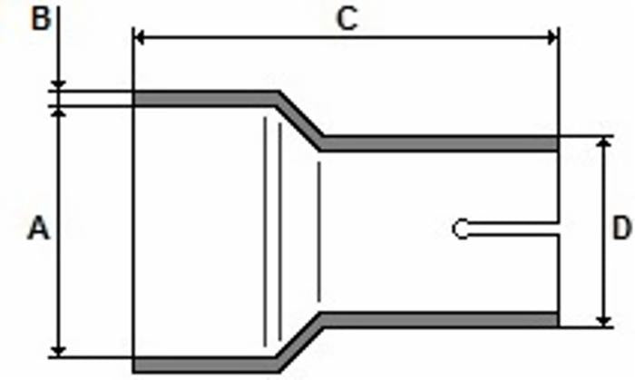 Manicotto femmina ø 65,6-70mm