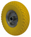Ruota per carrelli gialla in poliuretano 3.00x4 portata 60kg Ø 260mm