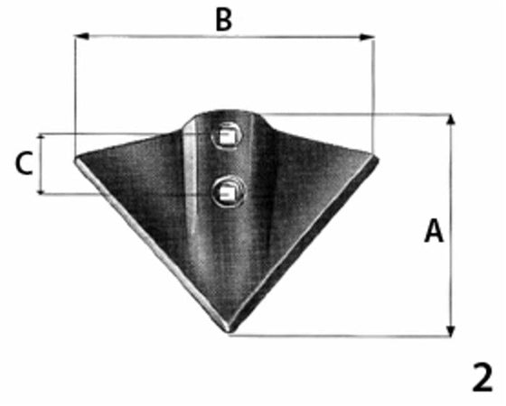 Vomerina per ancore tiller adattabili alla produzione Nardi 4C 430