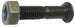 Bullone tspqst M12x60 120° con dado dx confezione da 25 pezzi