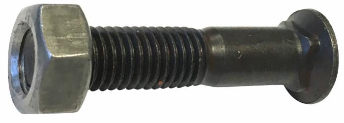 Bullone tspqst M12x60 120° con dado dx confezione da 25 pezzi