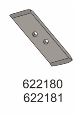 Punta reversibile adattabile Kuhn 622180 e Moro 26060 dx