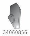 Aletta ancora coltivatore adattabile Horsch 34060856 sx