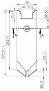 Punta per ancora coltivatore adattabile Horsch 34060850 80x12