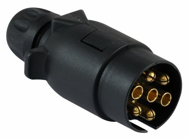 Spina 7 poli con chiusura a scatto e ghiera