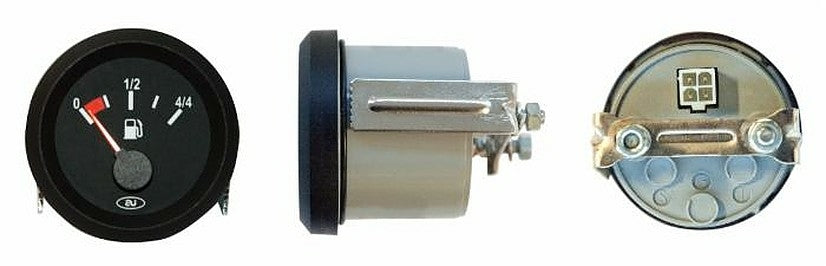Indicatore livello carburante analogico 0-4/4 Ø52 12V