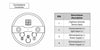 Indicatore livello carburante analogico 0-4/4 Ø52 12V